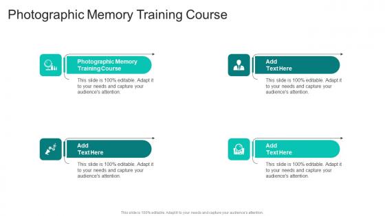 Photographic Memory Training Course In Powerpoint And Google Slides Cpb