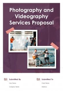 Photography And Videography Services Proposal Example Document Report Doc Pdf Ppt