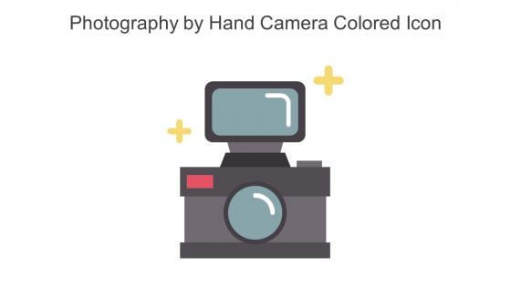 Photography By Hand Camera Colored Icon In Powerpoint Pptx Png And Editable Eps Format