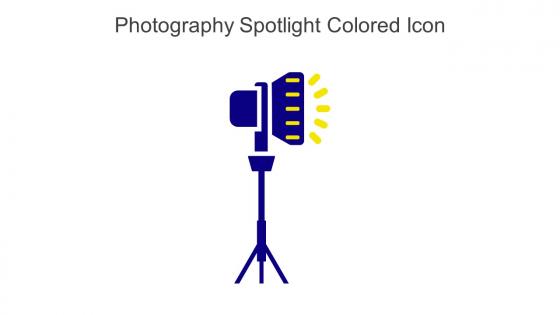 Photography Spotlight Colored Icon In Powerpoint Pptx Png And Editable Eps Format