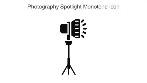 Photography Spotlight Monotone Icon In Powerpoint Pptx Png And Editable Eps Format