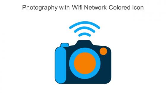 Photography With Wifi Network Colored Icon In Powerpoint Pptx Png And Editable Eps Format