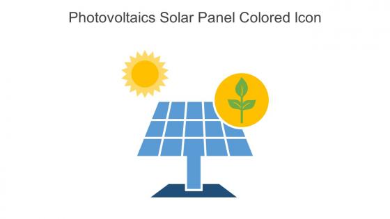 Photovoltaics Solar Panel Colored Icon In Powerpoint Pptx Png And Editable Eps Format