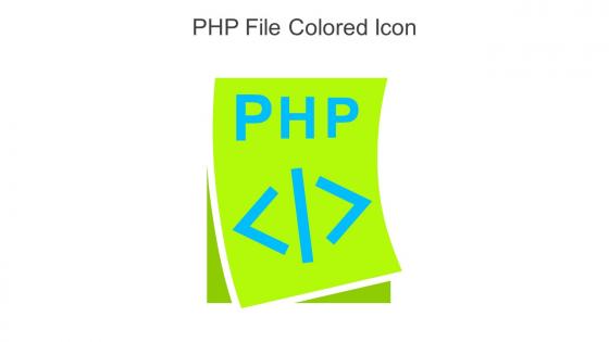 PHP File Colored Icon In Powerpoint Pptx Png And Editable Eps Format