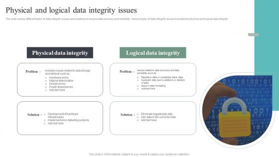 Physical And Logical Data Integrity Issues