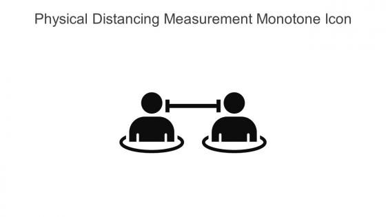 Physical Distancing Measurement Monotone Icon In Powerpoint Pptx Png And Editable Eps Format