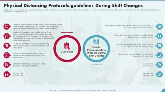 Physical Distancing Protocols Guidelines During Shift Changes Post Pandemic Business Playbook