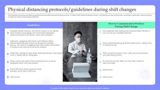 Physical Distancing Protocols Guidelines Pandemic Business Strategy Playbook