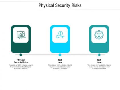 Physical security risks ppt powerpoint presentation file slides cpb