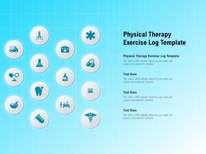 Physical therapy exercise log template ppt powerpoint presentation icon visuals