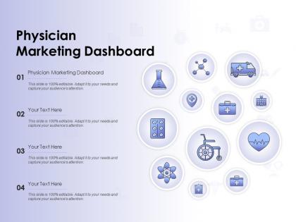 Physician marketing dashboard ppt powerpoint presentation template