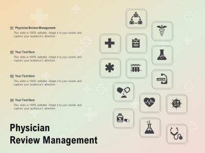 Physician review management ppt powerpoint presentation infographic template