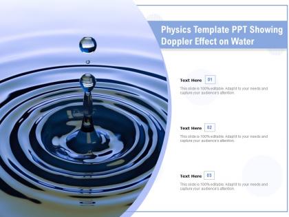 Physics template ppt showing doppler effect on water