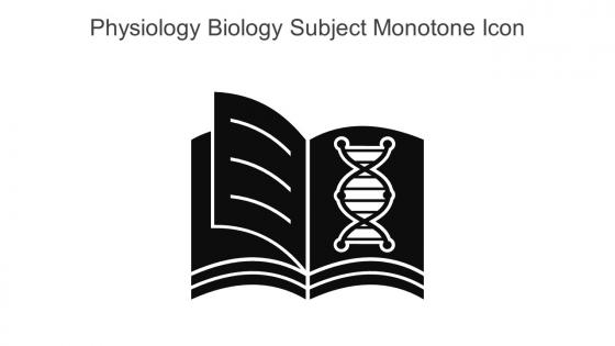 Physiology Biology Subject Monotone Icon In Powerpoint Pptx Png And Editable Eps Format