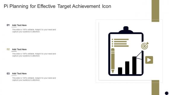 PI Planning For Effective Target Achievement Icon