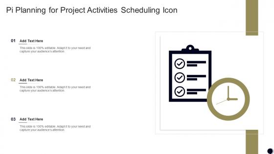 PI Planning For Project Activities Scheduling Icon