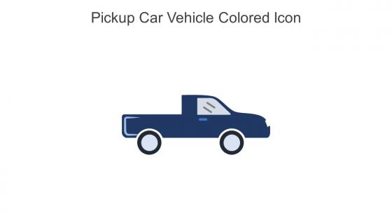Pickup Car Vehicle Colored Icon In Powerpoint Pptx Png And Editable Eps Format