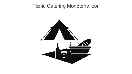 Picnic Catering Monotone Icon In Powerpoint Pptx Png And Editable Eps Format
