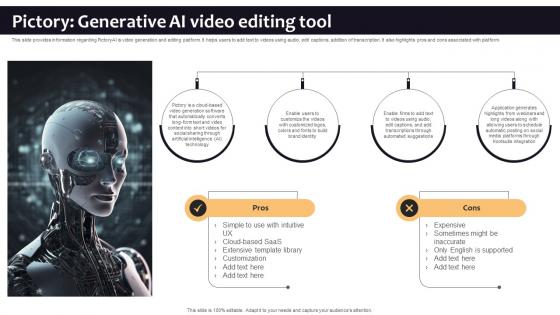 Pictory Generative AI Video Editing Tool Curated List Of Well Performing Generative AI SS V