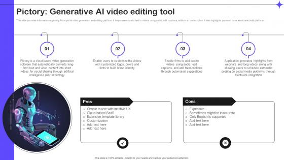 Pictory Generative Ai Video Editing Tool Splendid 10 Generative Ai Tools AI SS V