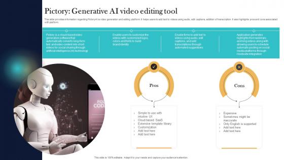 Pictory Generative AI Video Editing Tool Top Generative AI Tools To Look For AI SS V