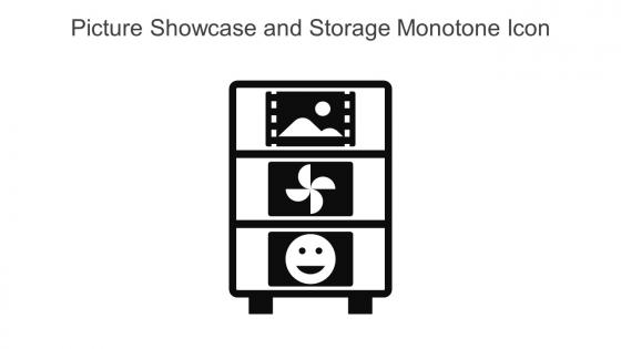 Picture Showcase And Storage Monotone Icon In Powerpoint Pptx Png And Editable Eps Format
