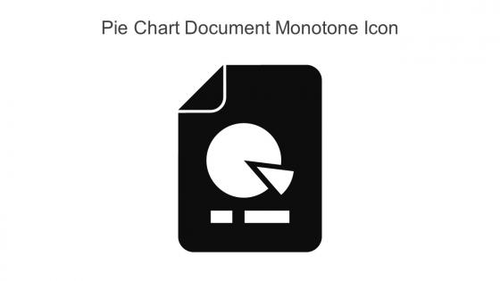 Pie Chart Document Monotone Icon In Powerpoint Pptx Png And Editable Eps Format