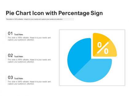 Pie chart icon with percentage sign