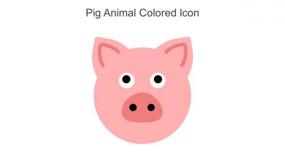 Pig Animal Colored Icon In Powerpoint Pptx Png And Editable Eps Format