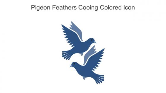 Pigeon Feathers Cooing Colored Icon In Powerpoint Pptx Png And Editable Eps Format