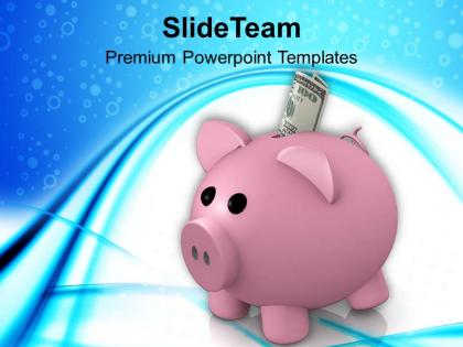 Piggy bank savings concept powerpoint templates ppt themes and graphics 0113