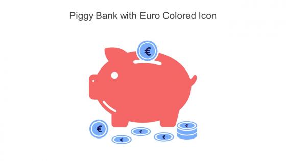 Piggy Bank With Euro Colored Icon In Powerpoint Pptx Png And Editable Eps Format