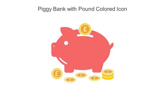 Piggy Bank With Pound Colored Icon In Powerpoint Pptx Png And Editable Eps Format