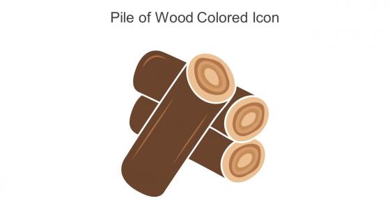 Pile Of Wood Colored Icon In Powerpoint Pptx Png And Editable Eps Format