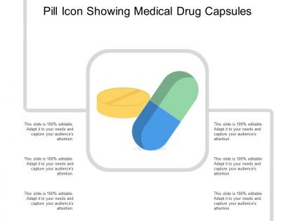 Pill icon showing medical drug capsules