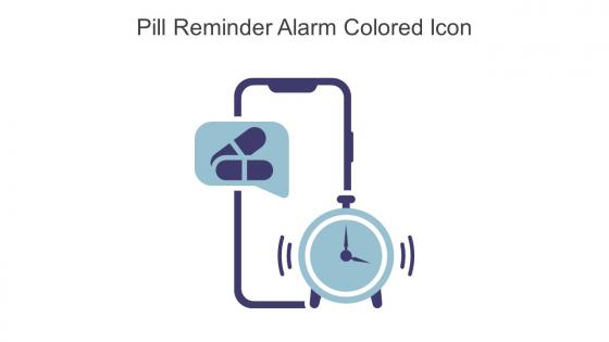 Pill Reminder Alarm Colored Icon In Powerpoint Pptx Png And Editable Eps Format
