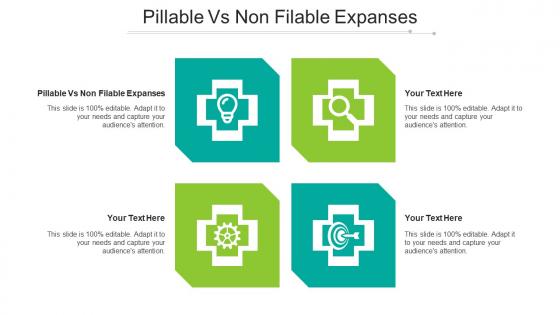 Pillable Vs Non Filable Expanses Ppt Powerpoint Presentation Pictures Format Cpb