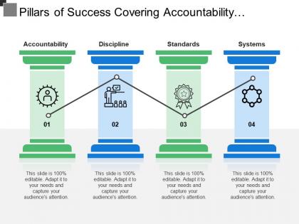 Pillars of success covering accountability discipline standards and systems