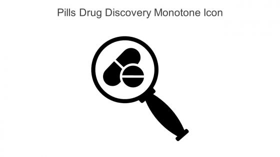Pills Drug Discovery Monotone Icon In Powerpoint Pptx Png And Editable Eps Format