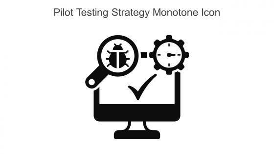 Pilot Testing Strategy Monotone Icon In Powerpoint Pptx Png And Editable Eps Format
