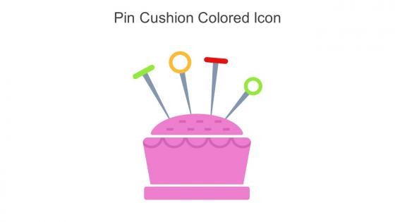 Pin Cushion Colored Icon In Powerpoint Pptx Png And Editable Eps Format