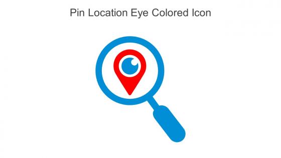 Pin Location Eye Colored Icon In Powerpoint Pptx Png And Editable Eps Format