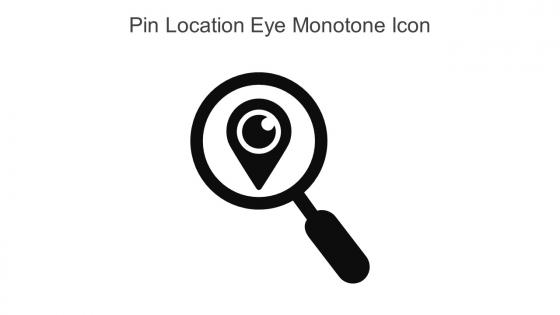 Pin Location Eye Monotone Icon In Powerpoint Pptx Png And Editable Eps Format