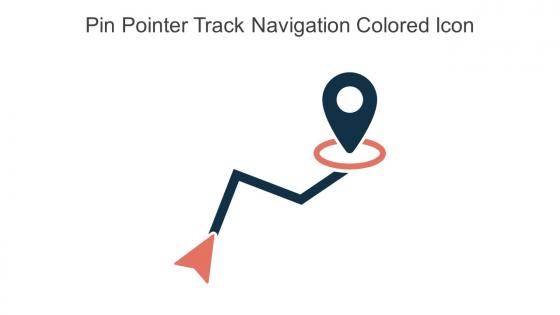 Pin Pointer Track Navigation Colored Icon In Powerpoint Pptx Png And Editable Eps Format