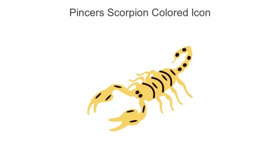 Pincers Scorpion Colored Icon In Powerpoint Pptx Png And Editable Eps Format