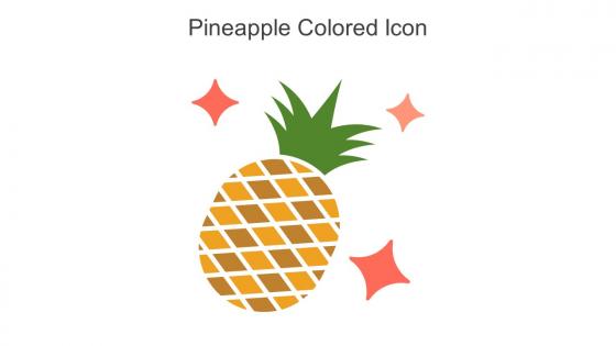Pineapple Colored Icon In Powerpoint Pptx Png And Editable Eps Format