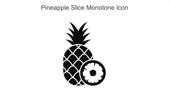 Pineapple Slice Monotone Icon In Powerpoint Pptx Png And Editable Eps Format