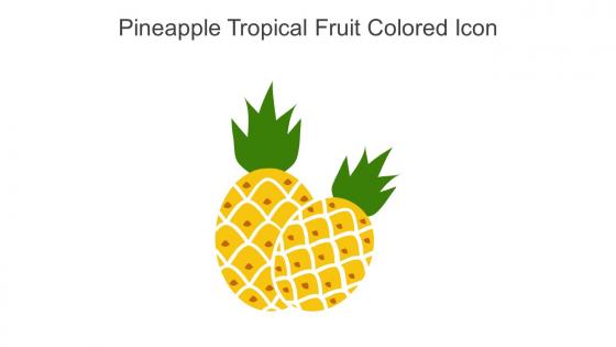 Pineapple Tropical Fruit Colored Icon In Powerpoint Pptx Png And Editable Eps Format