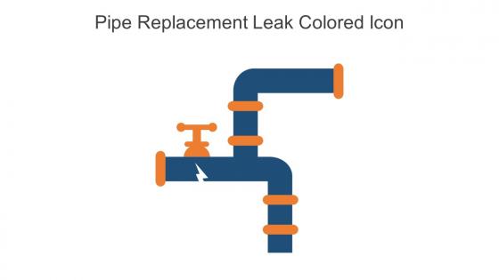 Pipe Replacement Leak Colored Icon In Powerpoint Pptx Png And Editable Eps Format