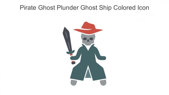 Pirate Ghost Plunder Ghost Ship Colored Icon In Powerpoint Pptx Png And Editable Eps Format